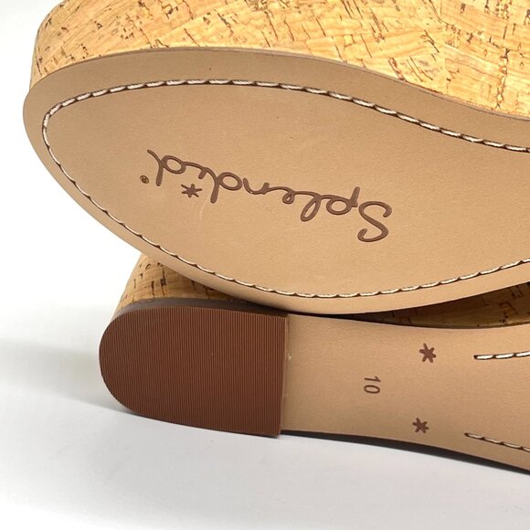 Splendid Womens Size 10M‎ Travis White Cork Platforms Sandals Shoes - Picture 10 of 14